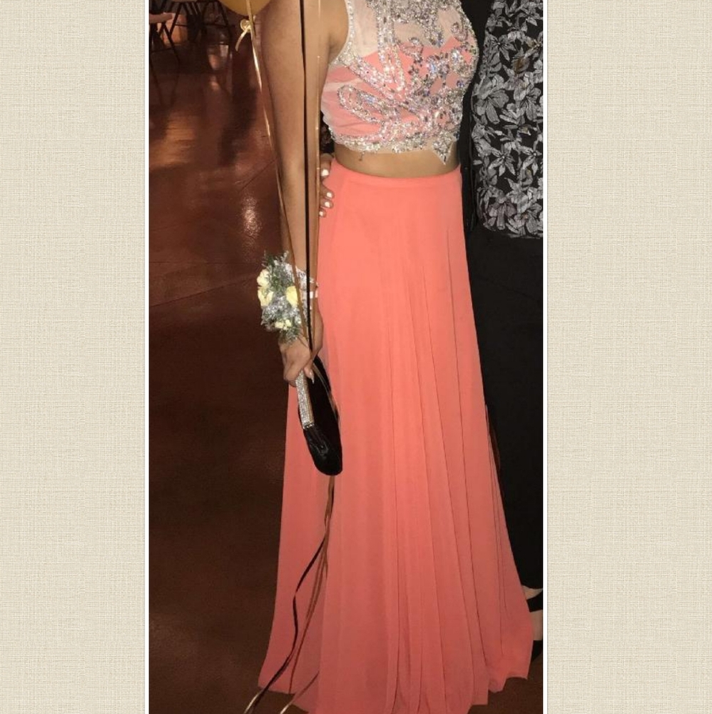Prom dress sz0 two pieces
